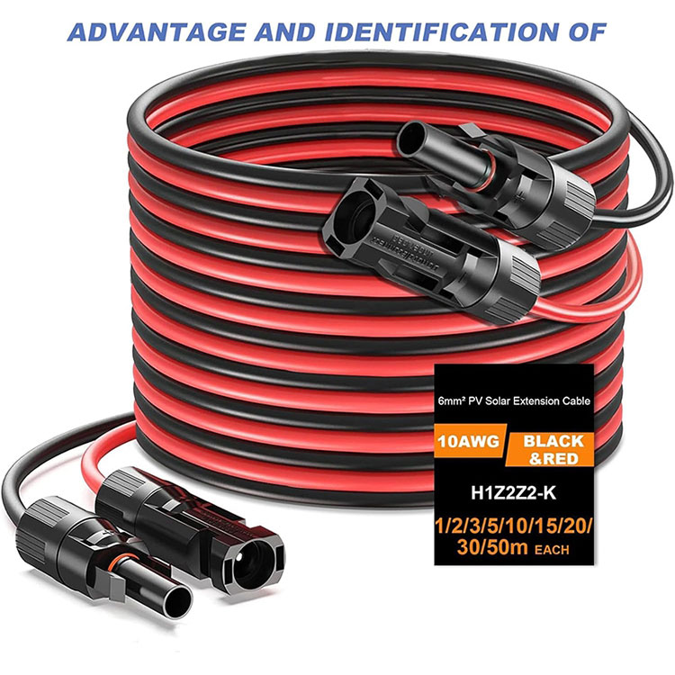 50 Feet 10AWG Keketso Khoele bakeng sa Ground Mounted PV System