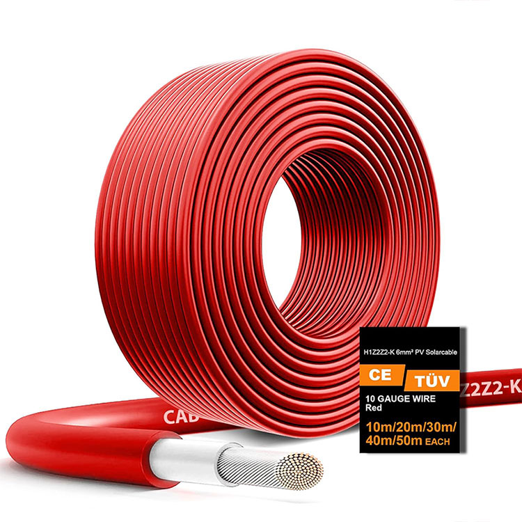 Ho hanyetsa Mokhanni ea Tlase 10AWG Photovoltaic Wire 65FT