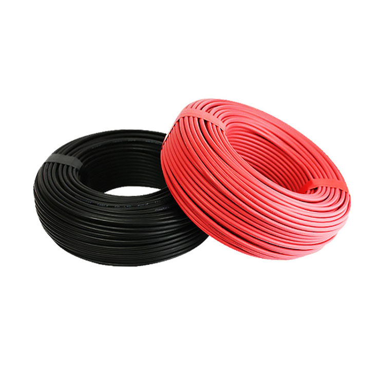 Photovoltaic Wire le Cable Red le Black Sheath