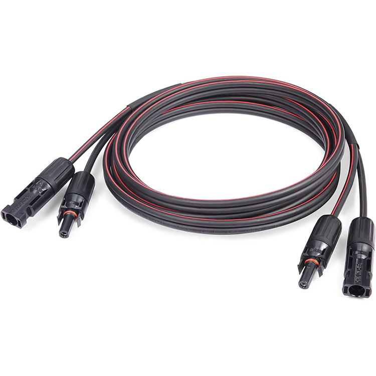Sephutheloana sa Shrink se Matlafalitsoeng ka 10 Gauge Twin Solar Cable 30Ft